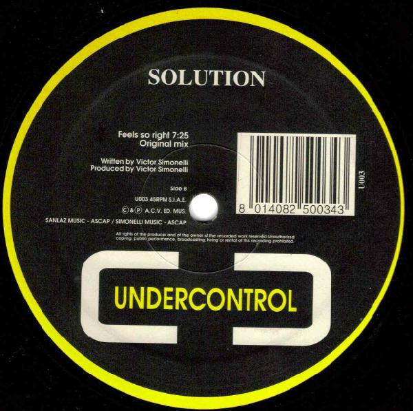 Solution : Feels So Right (12")