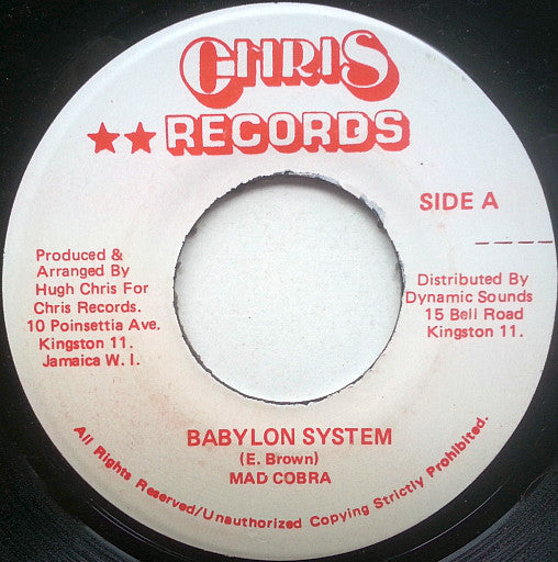 Mad Cobra : Babylon System (7", M/Print)