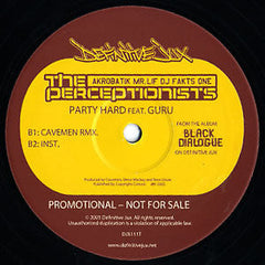 The Perceptionists : Party Hard (12", Promo)