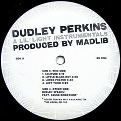 Dudley Perkins : A Lil' Light Instrumentals (2xLP, Album, RE)