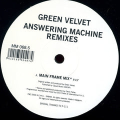 Green Velvet : Answering Machine (Remixes) (12")