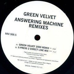 Green Velvet : Answering Machine (Remixes) (12")