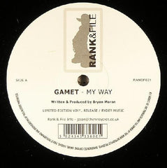 Gamet : My Way / @ The Controls (12")