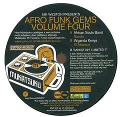 Nik Weston Presents African Soul Band / Wganda Kenya : Afro Funk Gems Volume Four (7", Ltd)