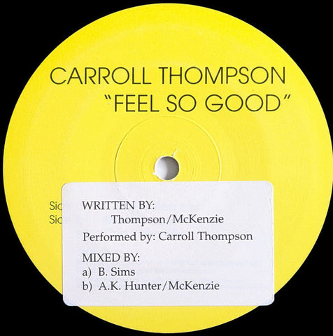 Carroll Thompson : Feel So Good (12", Ful)