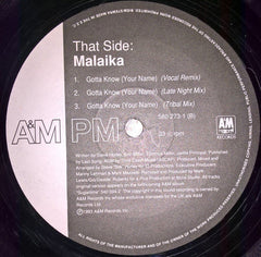 Malaika : Gotta Know (Your Name) (12")