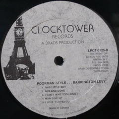 Barrington Levy : Poorman Style (LP, Album)