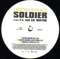 Destiny's Child Featuring T.I. And Lil Wayne : Soldier (12")