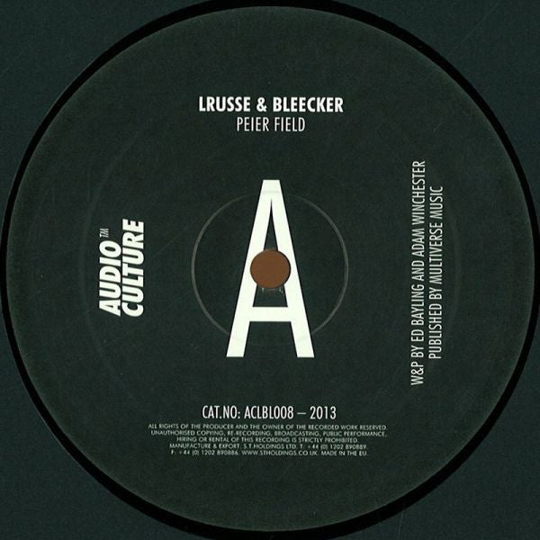 Lrusse & Bleecker : Peier Field EP (12", EP)