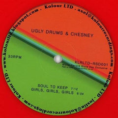Frank Booker / Ugly Drums & Chesney : Movin On / It's Time / Soul To Keep / Girls, Girls, Girls (12", RSD, Red)