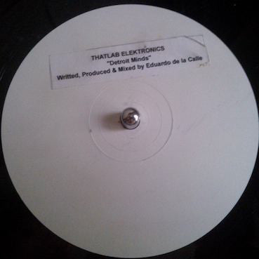 Eduardo De La Calle : Detroit Minds (12", W/Lbl)