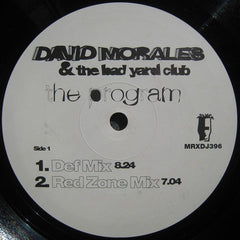 David Morales & The Bad Yard Club : The Program (2x12", Promo)