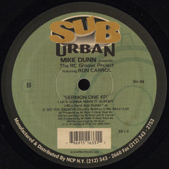 Mike Dunn Presents Tha RC Groove Project* Featuring Ron Carrol* : Sermon One EP (12", EP)