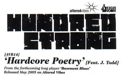 Hundred Strong : Hardcore Poetry (7", Single)