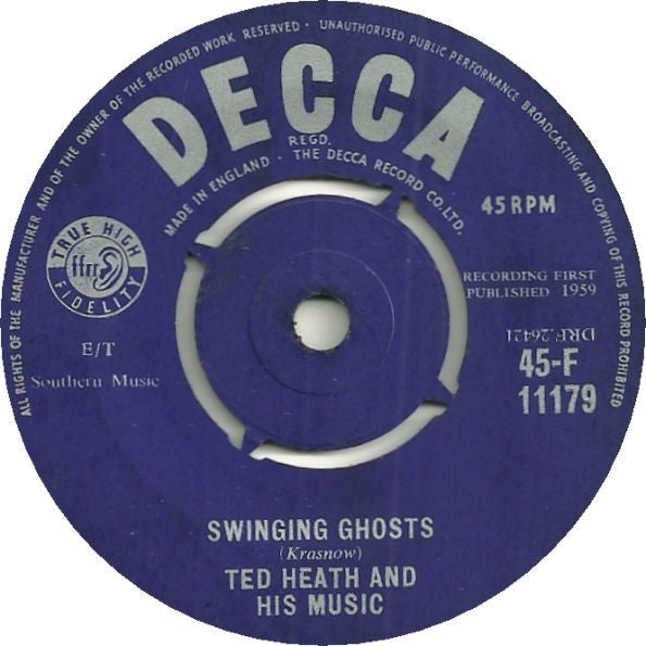 Ted Heath And His Music : Swinging Ghosts / Indian Love Call (7", Single)