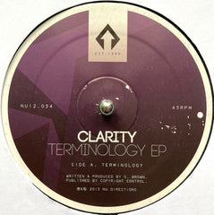 Clarity (4) : Terminology EP (12", EP)