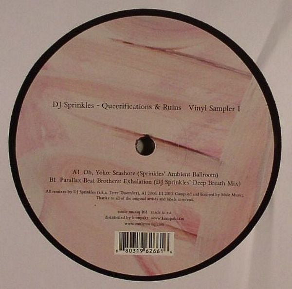 DJ Sprinkles : Queerifications & Ruins Vinyl Sampler 1 (12", Smplr)