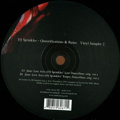 DJ Sprinkles : Queerifications & Ruins Vinyl Sampler 2 (12", Smplr)