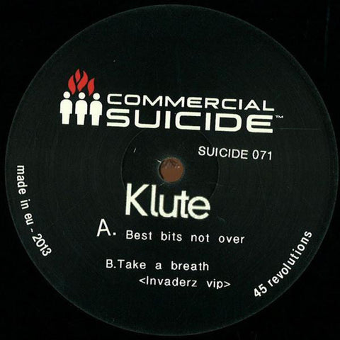 Klute : Best Bits Not Over / Take A Breath (Invaderz VIP)  (12")