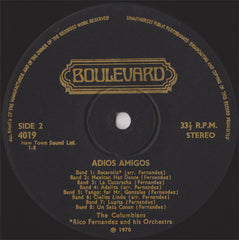 The Columbians (2) / Rico Fernandez & His Orchestra / Don Arendo : Adios Amigos Volume 1 (16 Latin American Hits) (LP, Comp)