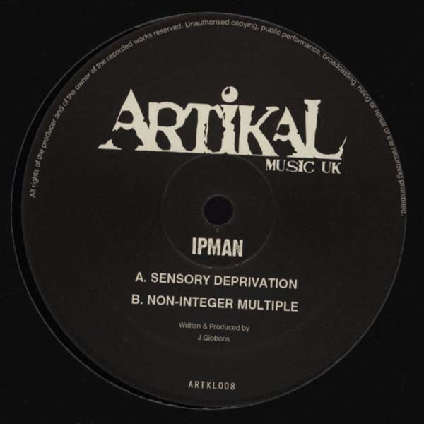 Ipman : Sensory Deprivation (12")