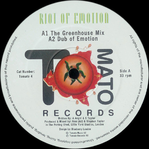 Riot Of Emotion : Riot Of Emotion (12")