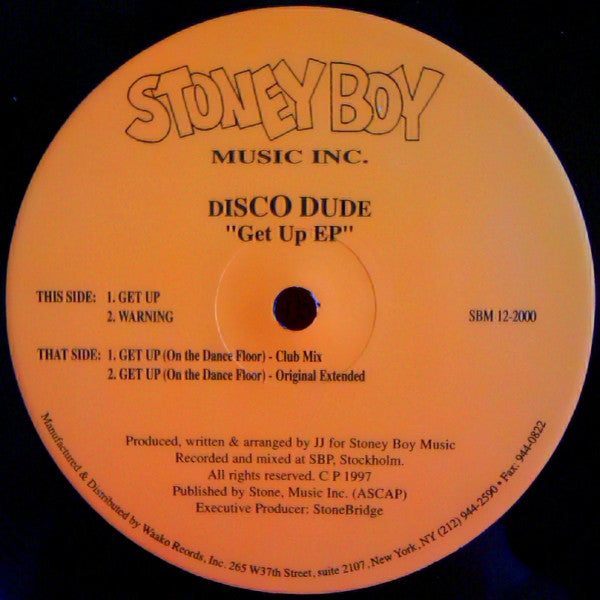 Disco Dude : Get Up EP (12")