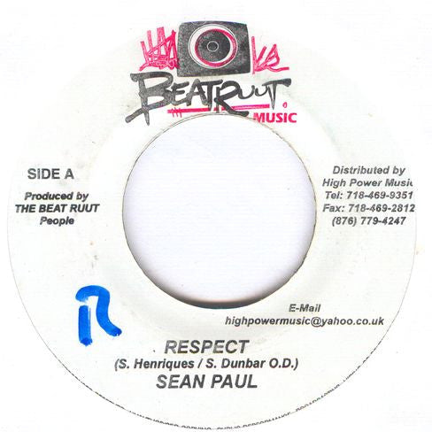 Sean Paul / Calibe : Respect / Murderer (7")