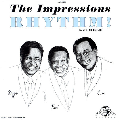 The Impressions : Rhythm! b/w Star Bright (7", Single)