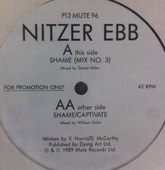 Nitzer Ebb : Shame (12", Promo)