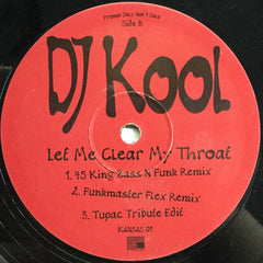 DJ Kool : Let Me Clear My Throat (12", Promo)