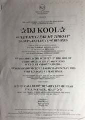 DJ Kool : Let Me Clear My Throat (12", Promo)