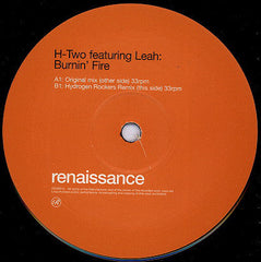 H-Two Featuring Leah Rasmussen : Burnin' Fire (12")