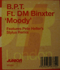 B.P.T. Feat. DM Binxter : Moody (12")