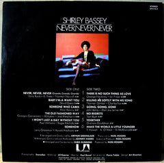 Shirley Bassey : Never Never Never (LP, Album, Gat)