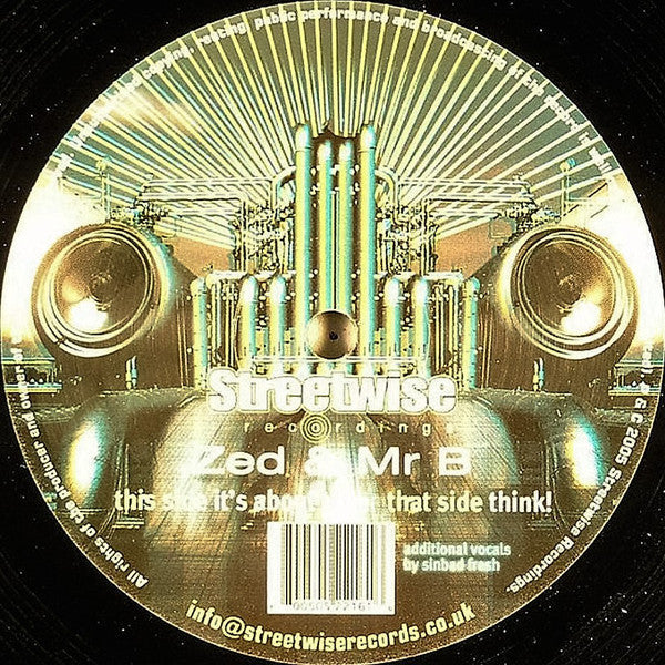 Zed & Mr B : It's About Time / Think! (12")