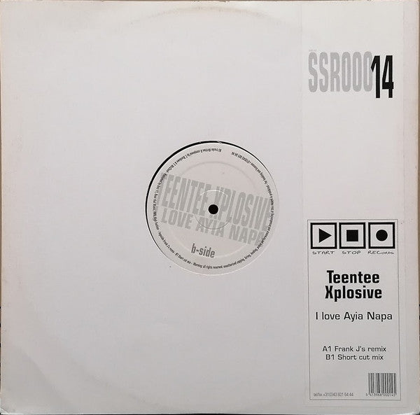 Teentee Explosive : I Love Ayia Napa (12")