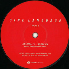 Teebee / Stealth (7) : Sine Language (Part 1) (12")