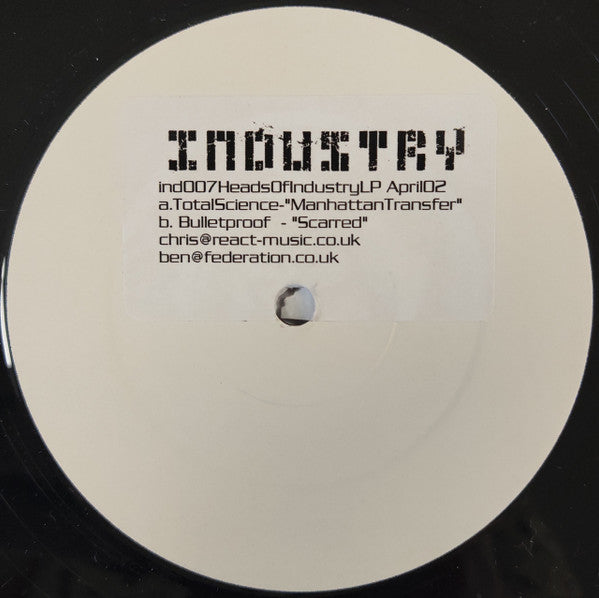 Various : Heads Of Industry (4x12", Album, Comp, W/Lbl, Sti)