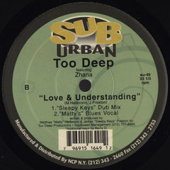 Too Deep Featuring Zhana Saunders : Love & Understanding (The Remixes) (12")