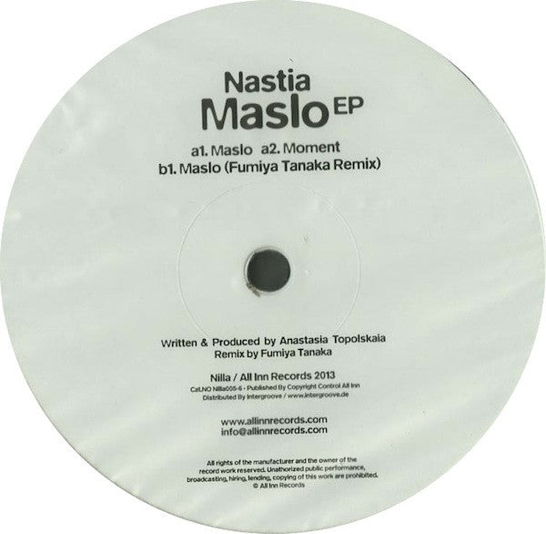Nastia : Maslo EP (12", EP)