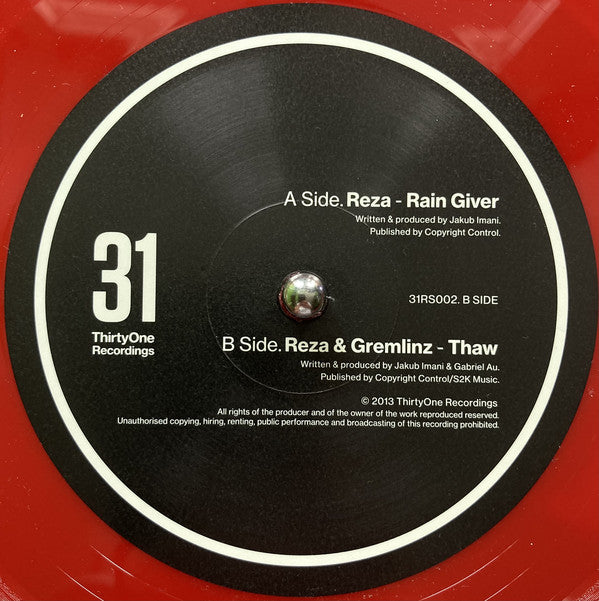 Reza (14) / Reza (14) & Gremlinz : Rain Giver / Thaw (12", Red)