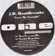J.D. Braithwaite : Love Me Tonight (12", Bla)