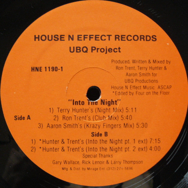 UBQ Project : Into The Night (12")