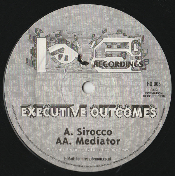 Executive Outcomes : Sirocco / Mediator (12")