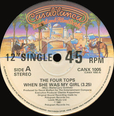 Four Tops : When She Was My Girl (12", Single)