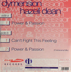 Dymension Featuring Hazell Dean : Power & Passion (12")