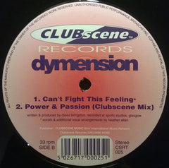 Dymension Featuring Hazell Dean : Power & Passion (12")