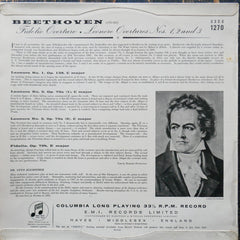 Ludwig van Beethoven : Beethoven Fidelio Overture, Leonore Overtures Nos 1, 2 & 3 (LP, Mono)
