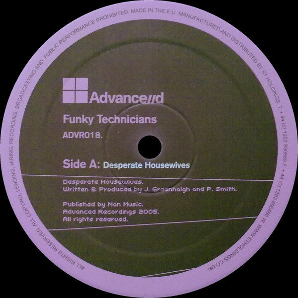 Funky Technicians : Desperate Housewives / Back Draft (12")